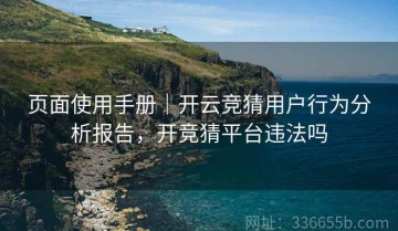页面使用手册｜开云竞猜用户行为分析报告，开竞猜平台违法吗