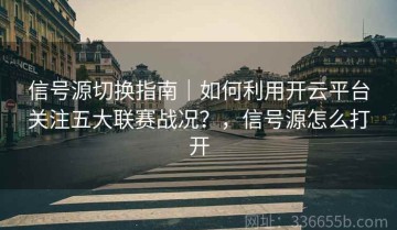 信号源切换指南｜如何利用开云平台关注五大联赛战况？，信号源怎么打开