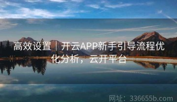 高效设置｜开云APP新手引导流程优化分析，云开平台