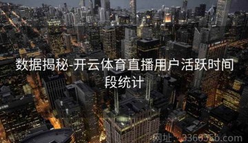 数据揭秘-开云体育直播用户活跃时间段统计