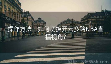 操作方法｜如何切换开云多路NBA直播视角？